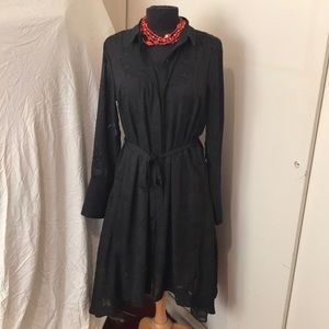 Black Shirt Dress Simply Vera Wang size Large
